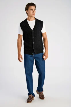 Stickad väst